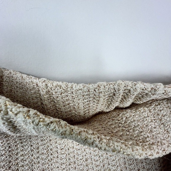 St. John Evening By Marie Gray Cream Gold Knit Suit with Skirt Sz 6 NWT Sparkle - Picture 14 of 16